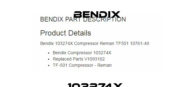 103274X  Bendix