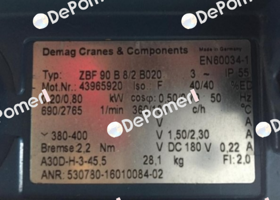 ZBF 90 B 8/2 B020 Demag