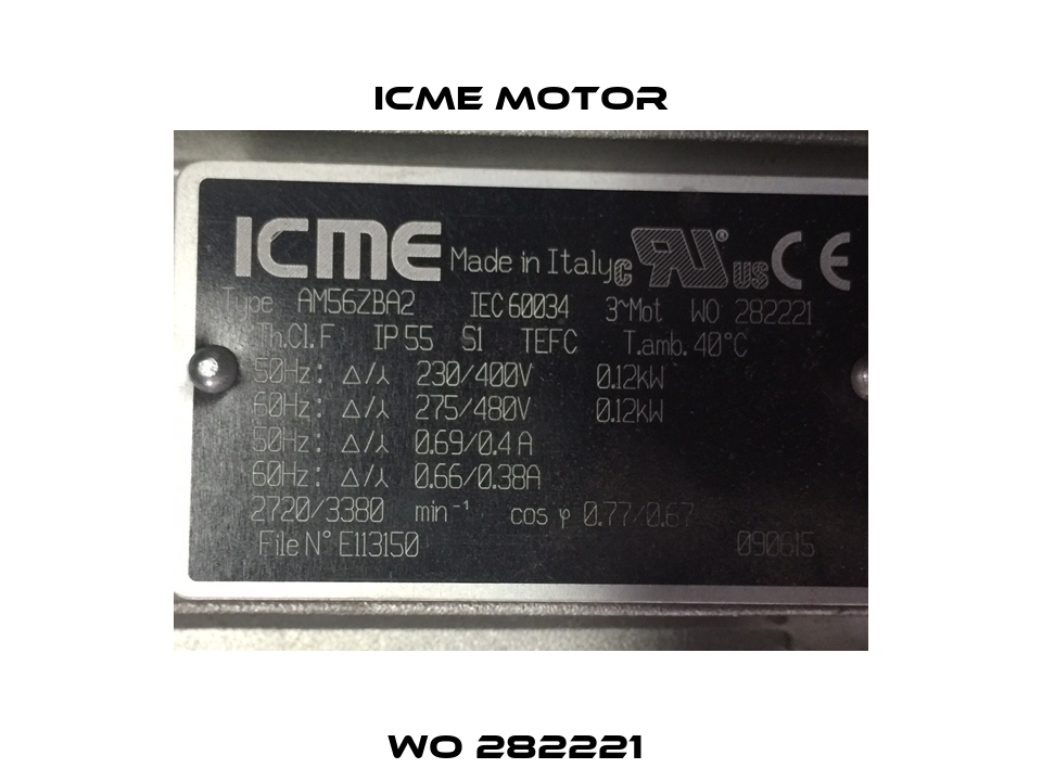 WO 282221  Icme Motor