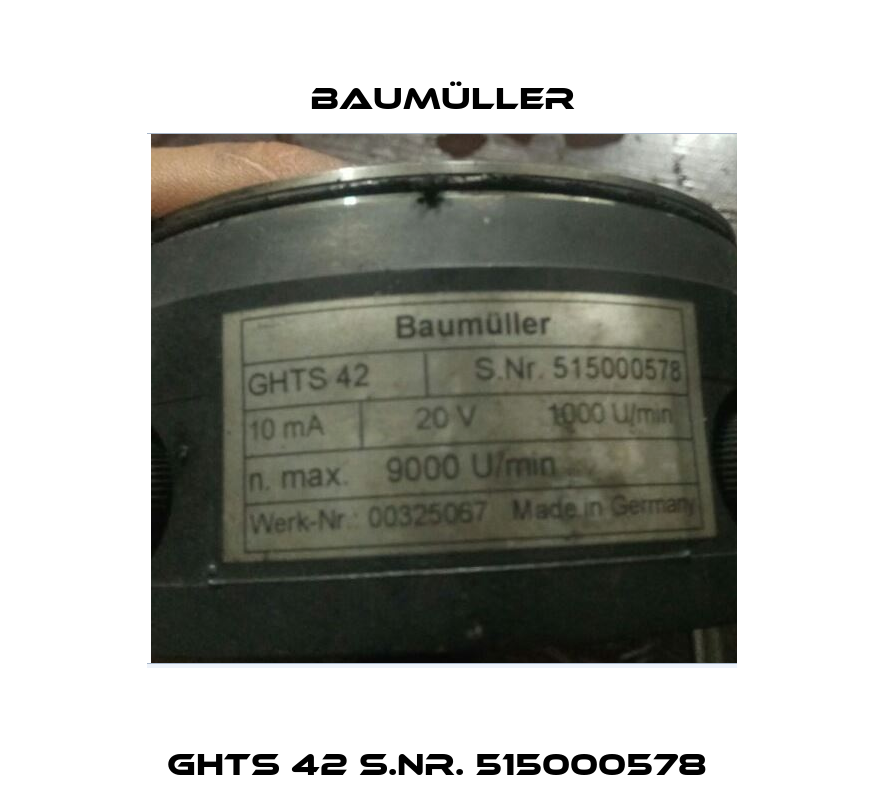GHTS 42 S.Nr. 515000578  Baumüller