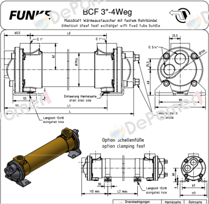 BCF 304-B15-4Weg Funke