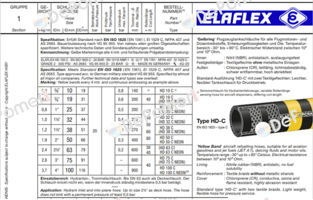 HD 50 C (26 m) Elaflex