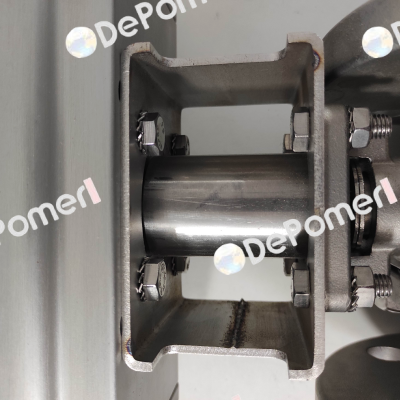 Stainless steel bridge + drive  for ball valve DN50 ( F05-07/14-22mm) Alphair