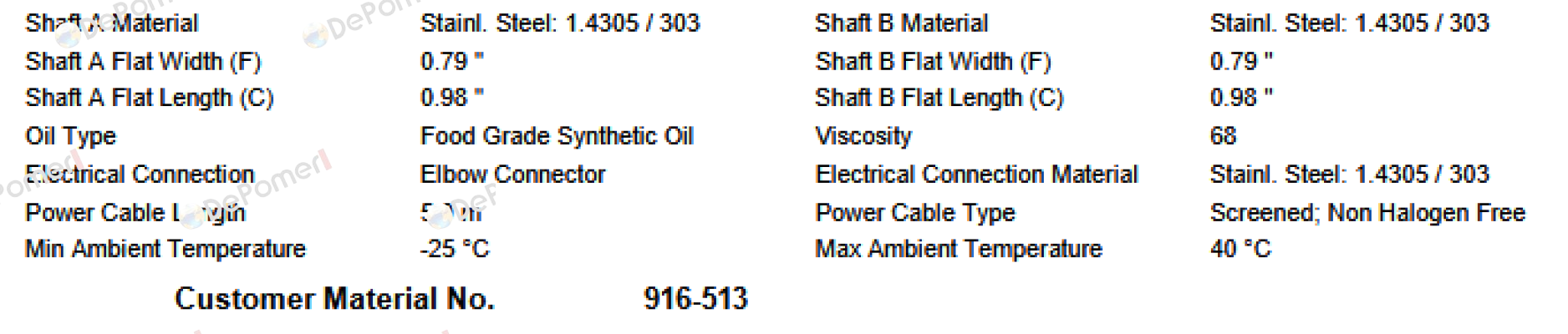 MI-DM0113 DM1133-ASM13E0U4LBJ-507mm Interroll