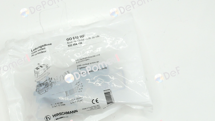 P/N: 932484100 Type: GO 610 WF Belden (Lumberg / Hirschmann)
