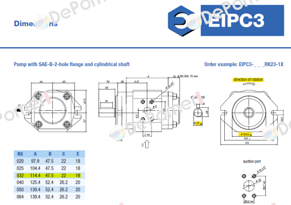 EIPC3-032RA23-10 6000300207 Eckerle