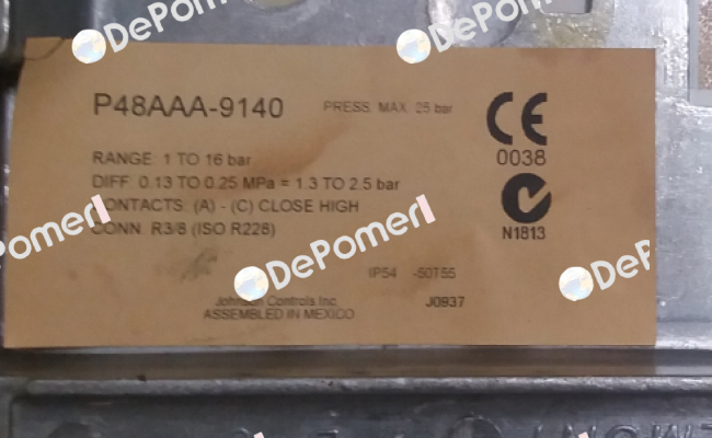 P48AAA-9140 (284.2264) Johnson Controls