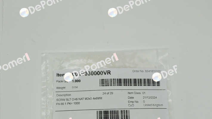 0010030000VR Essentra Components