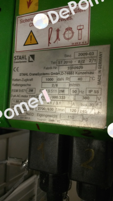 ( 3310019) for ST 2010-8/2 2/1 Stahl CraneSystems