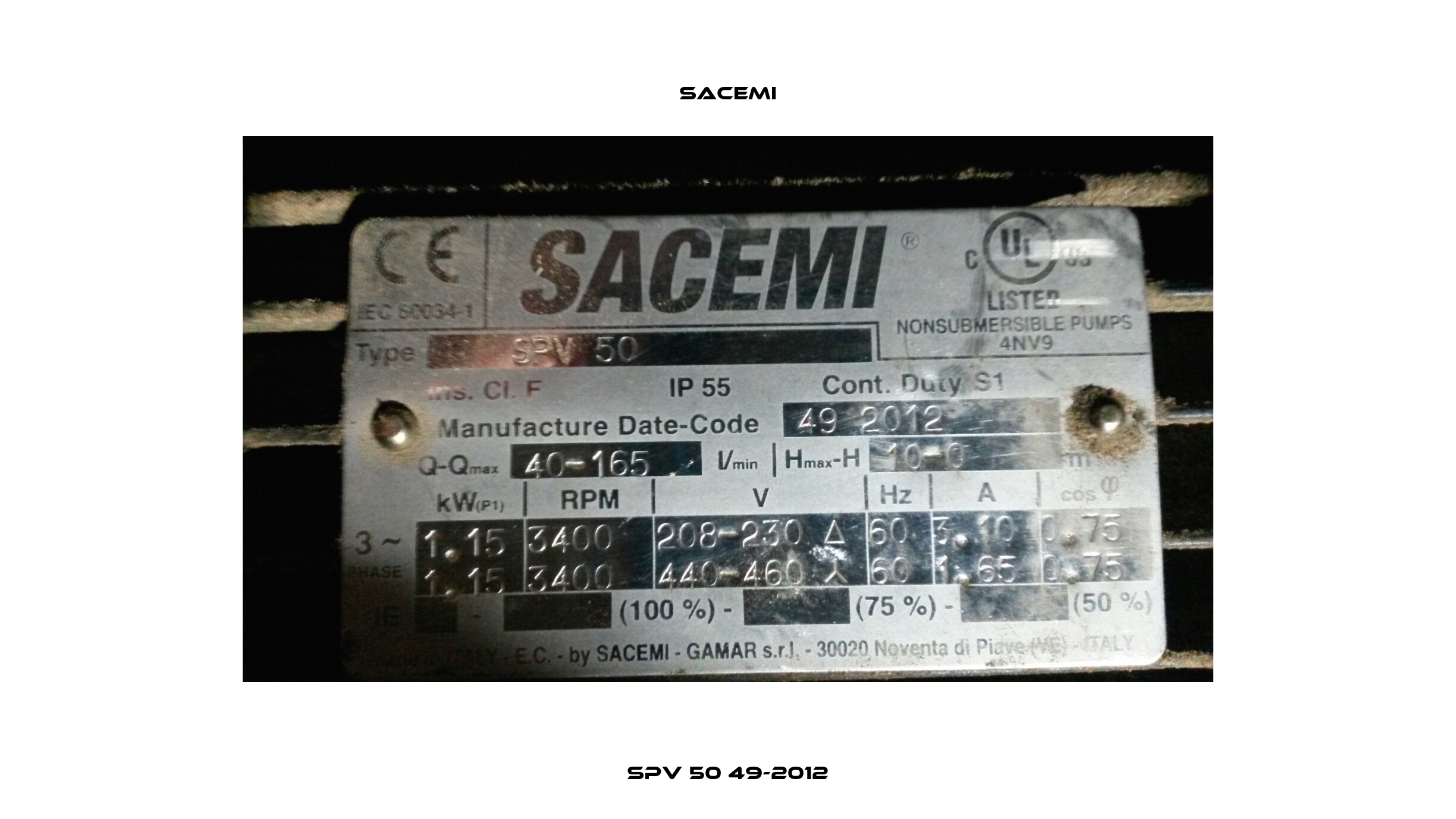 SPV 50 49-2012 Sacemi