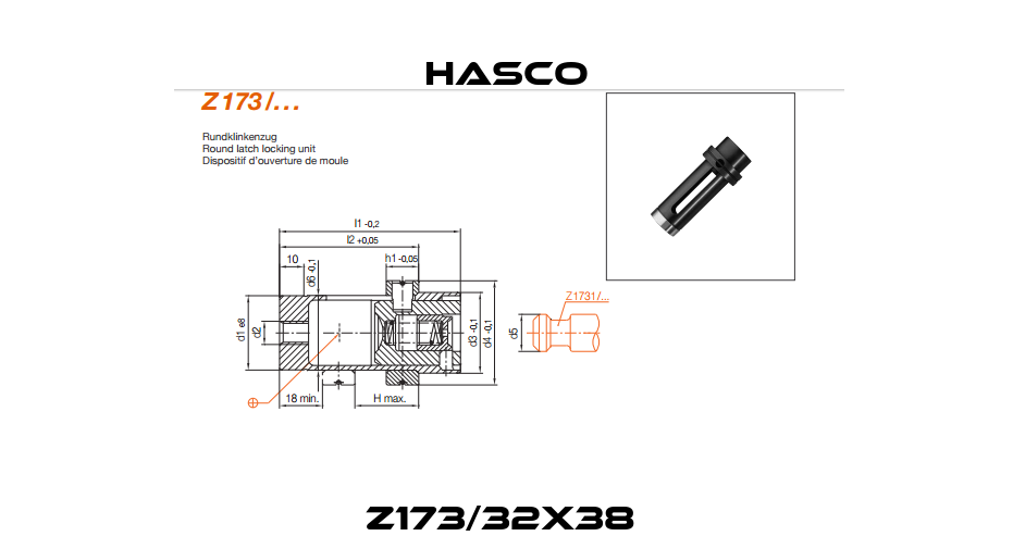 Z173/32x38  Hasco