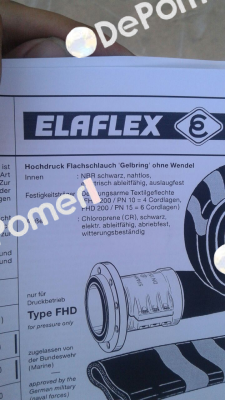 Type FHD 100 (1 x 25 mtr.)  Elaflex