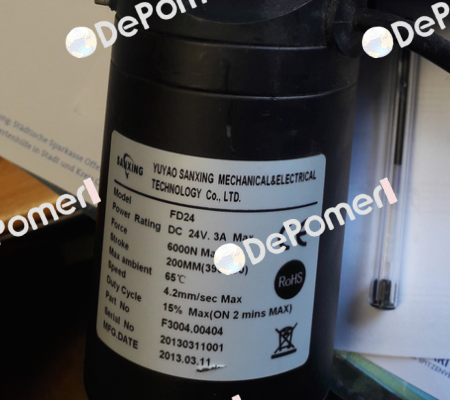 F3004.00404 / FD24, DC 24V. 3A Max Sanxing