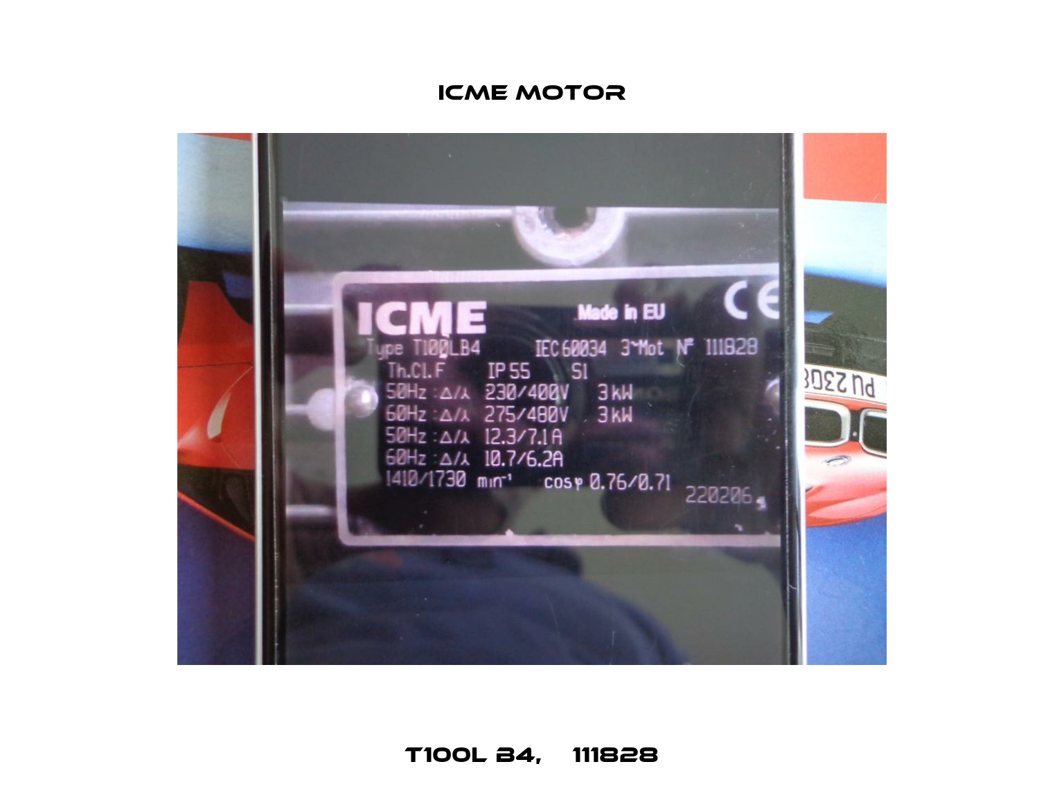 T100L B4, № 111828 Icme Motor