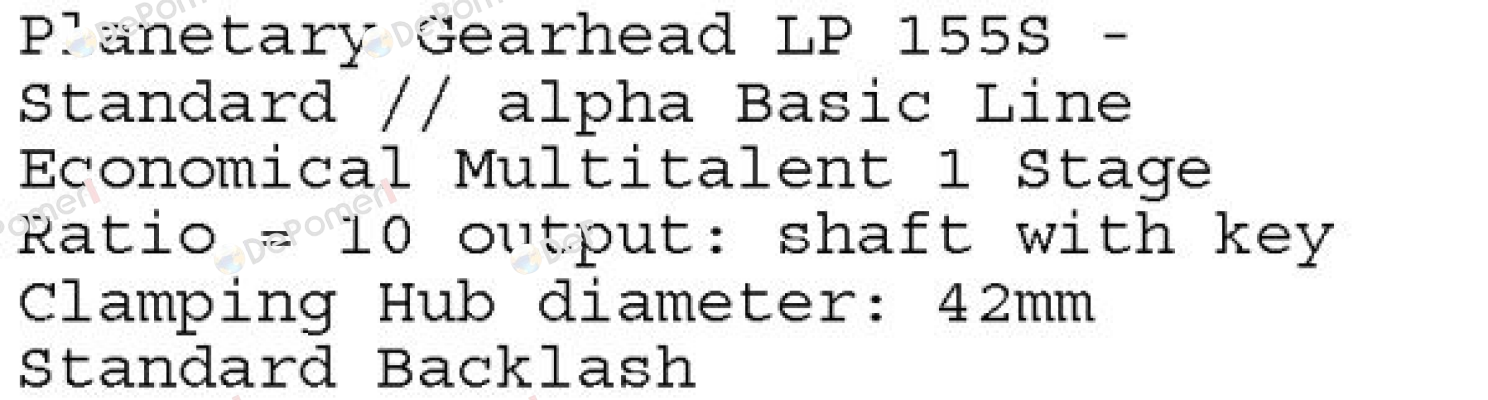 LP 155S-MF1-10-1L1-3S  Wittenstein