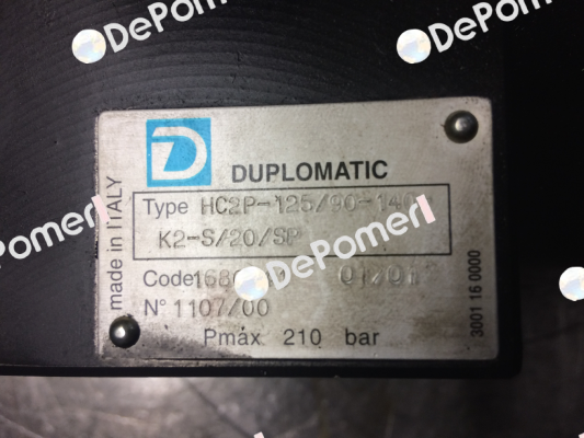 HC2P-125/90-140-K2-S/20/SP  OEM  Duplomatic