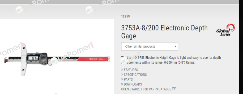 3753A-8/200 Starrett