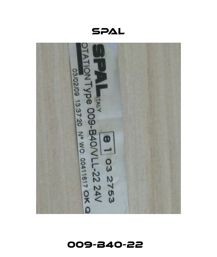 009-B40-22   SPAL