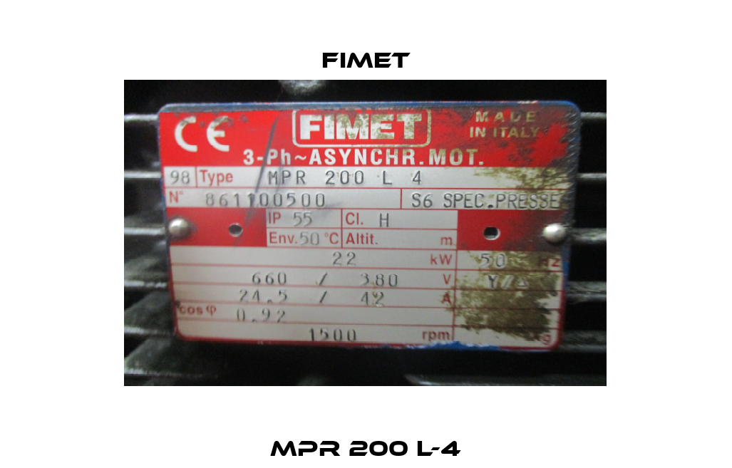 MPR 200 L-4 Fimet