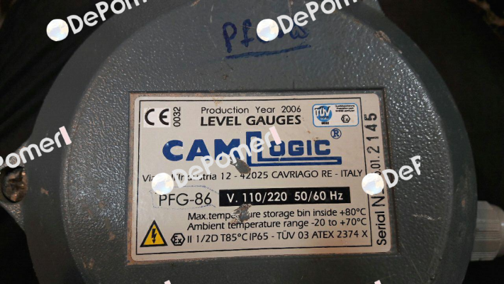 PFG-86 V.110/220 50/60Hz Camlogic