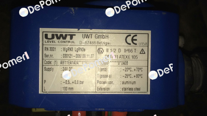 Type: RN 3001 - AW11EA1A3A Uwt