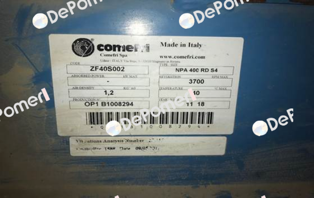 NPA 400 RD S4  Comefri