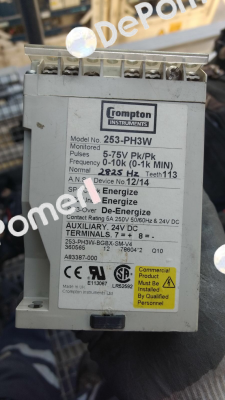 253-PH3G - 24VDC (ANSI 12/14)  CROMPTON INSTRUMENTS (TE Connectivity)
