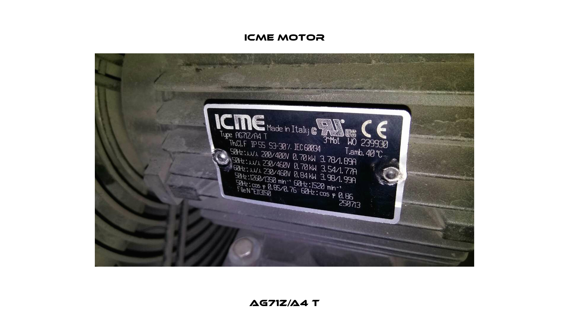 AG71Z/A4 T Icme Motor