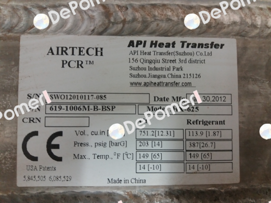 619-1006M-B-BSP API Airtech