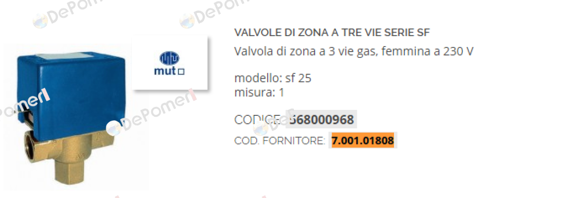 7.001.01808 Mut Meccanica Tovo SpA
