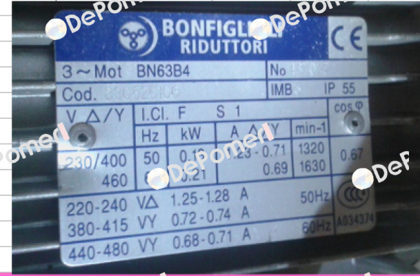 BN 63B 4 B5 Bonfiglioli