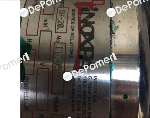 Gasket For SH-20 No. I119597F  Inoxpa