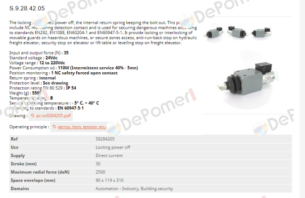 1BS2820A55 Mecalectro