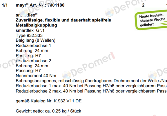 7001180   Mayr