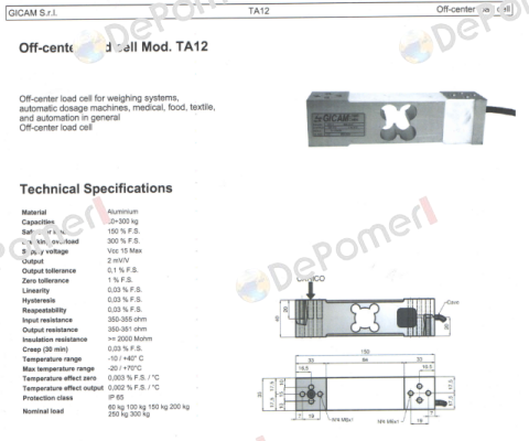 C-TA12-0100K-1 /Model TA12 Gicam