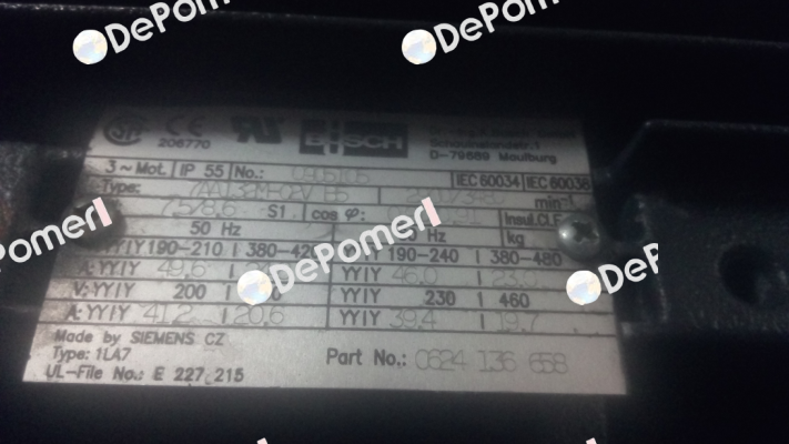 7AA132M-02V B5 obsolete, replacement 0630166796  Busch