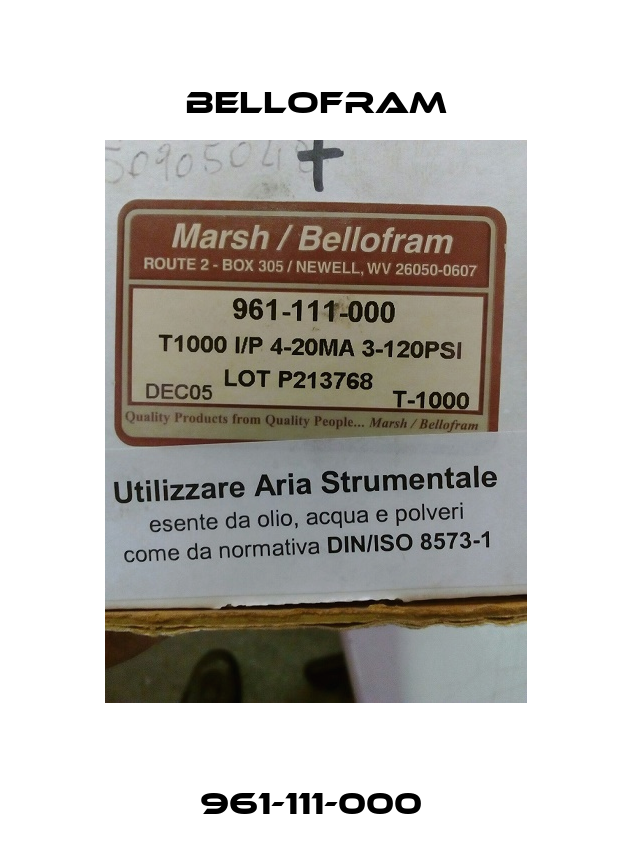 961-111-000  Bellofram