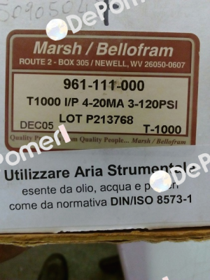 961-111-000 Bellofram