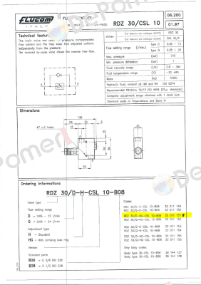 RDZ 30/D-HG-CSL 10-B06 33 011 151  Flucom
