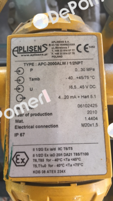 APC-2000ALWExd/0-30Mpa/1/2", NpT  Aplisens