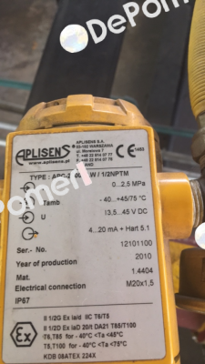 APC2000ALW/Exd/ 0 -2,5MPa/1 /2 " NPT  Aplisens