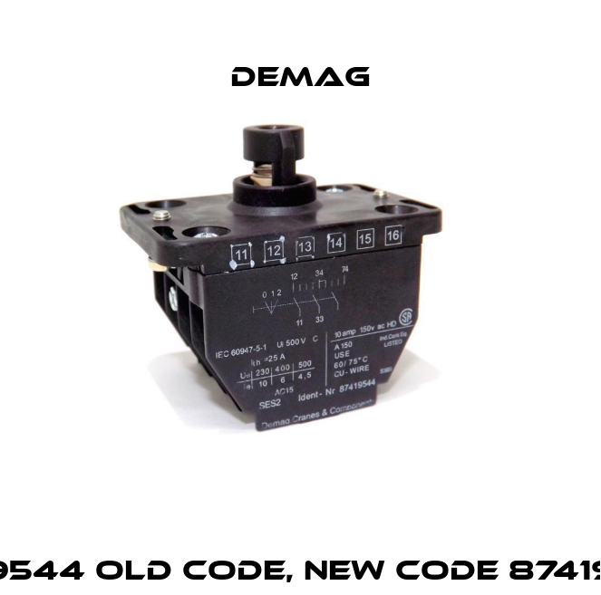 87419544 old code, new code 87419533  Demag