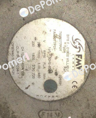 TYPE: 7605077P01 FMV-Lamel (now Ziehl Abegg)