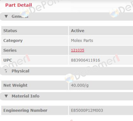 E85000P12M003  Molex