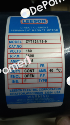 ZYT 124/19 2 hp - OEM   Leeson