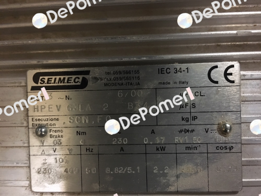 HPEV 63LA 2 B34 Seimec (Rossi)