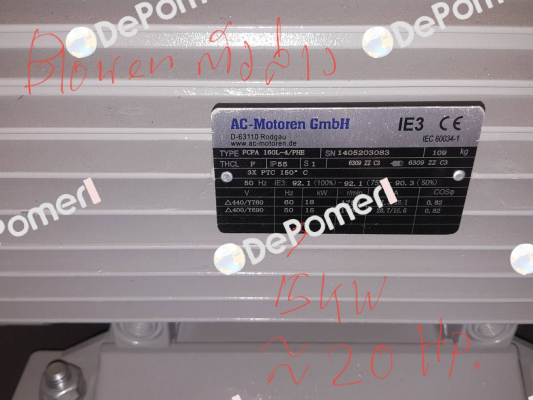 PDM-4-B35-15-160L-G-Z1  AC Motoren