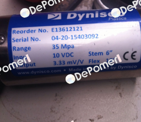 Model: E13612121    (ECHO-MV3-MPA-R21-UNF-HIR-S06-F18-NTR)  Dynisco