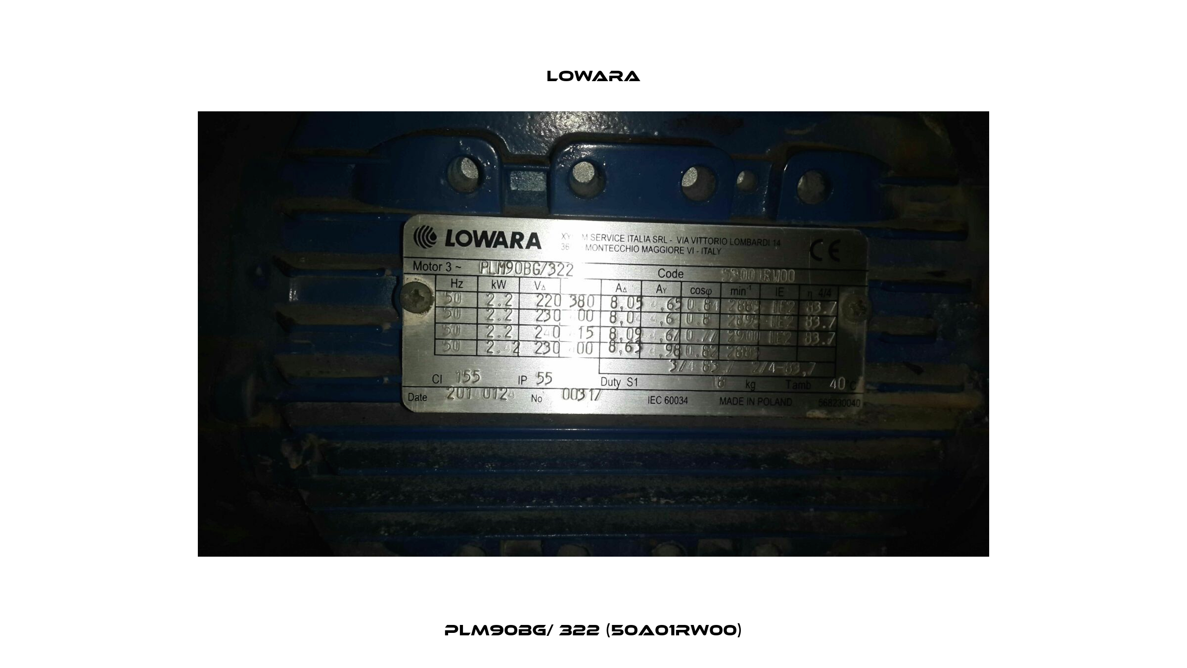 PLM90BG/ 322 (50A01RW00) Lowara