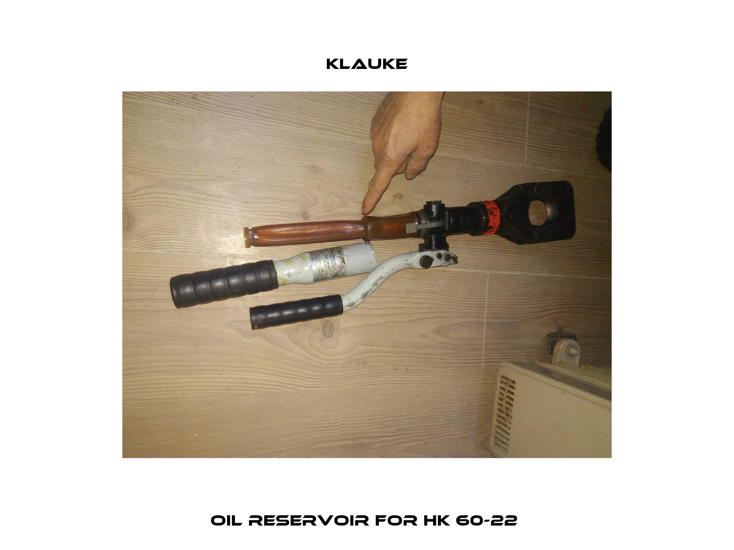 oil reservoir for HK 60-22  Klauke
